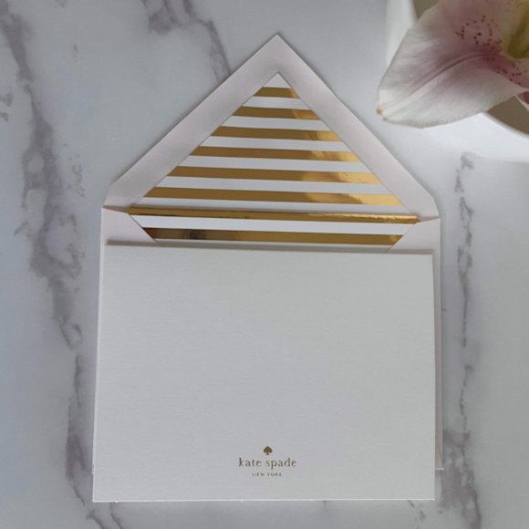 ♠️KATE SPADE Paint Brush Thank You Card Set - Picture 7 of 7